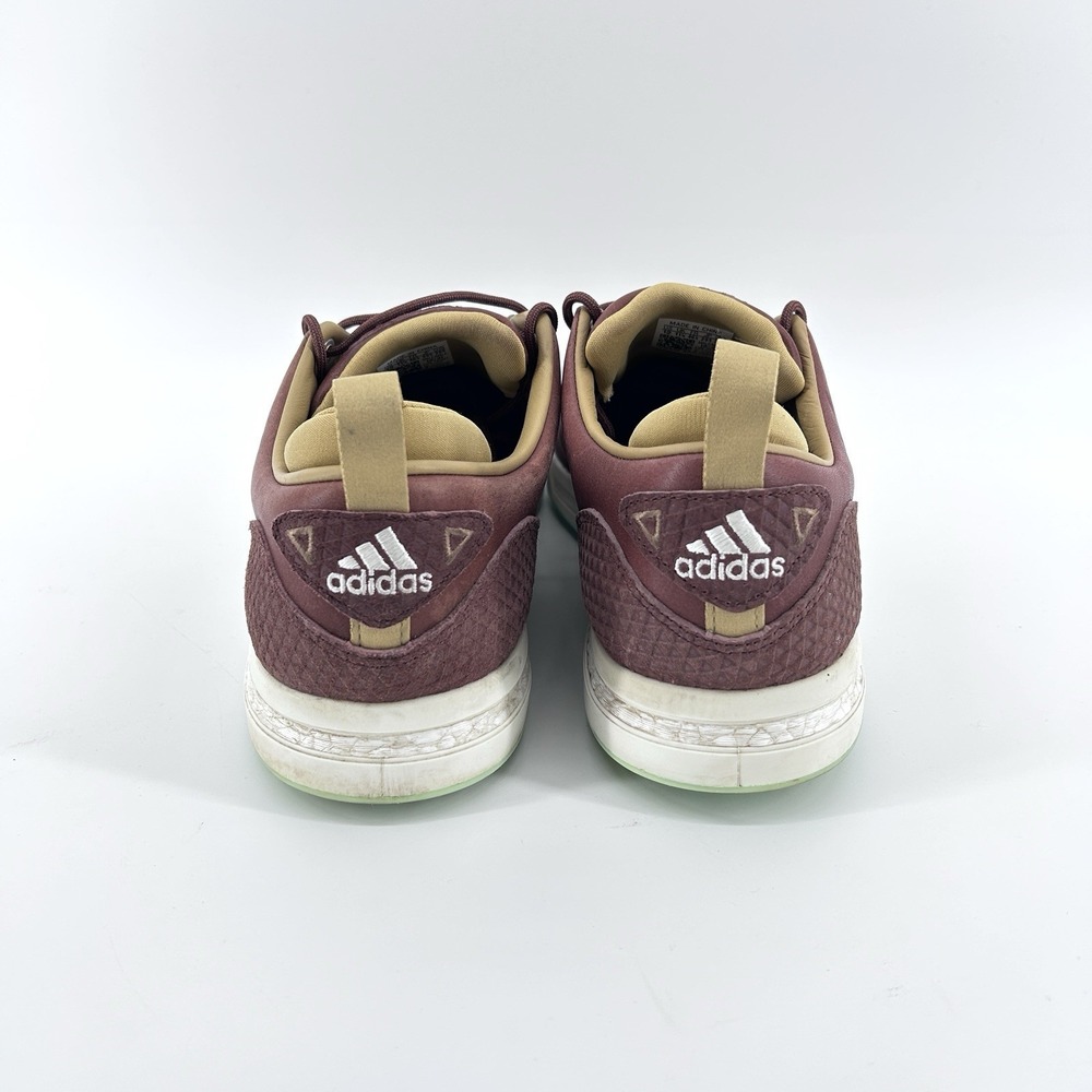 Adidas Adicross Golf Shoes Mens 12 Burgundy Leather Streetwear Casual - Picture 4 of 11